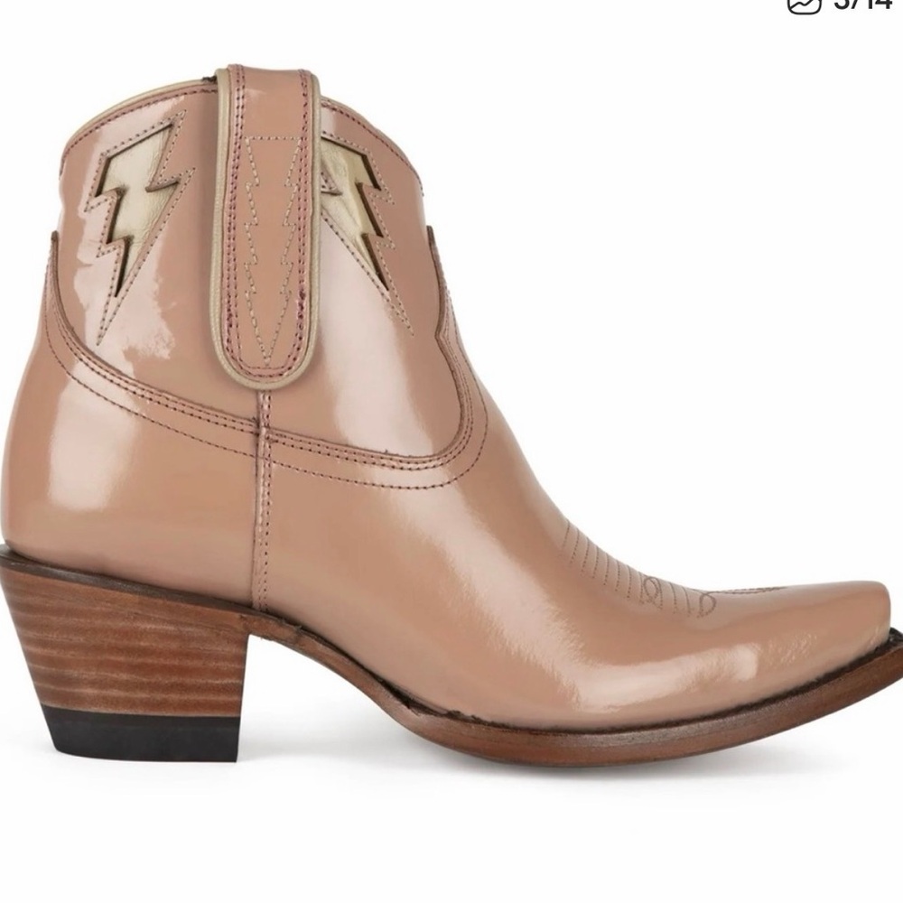 Allens Boots Athena Pink Lightning Bolt Boots